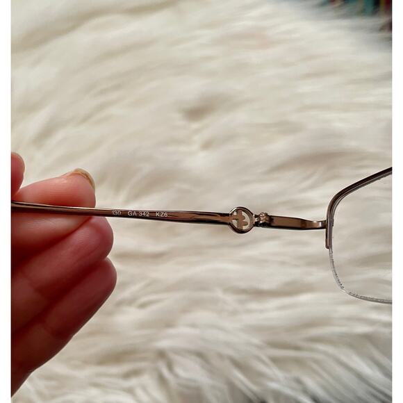 Giorgio Armani prescription eyeglasses FRAMES GA 342 gold metal main image 6